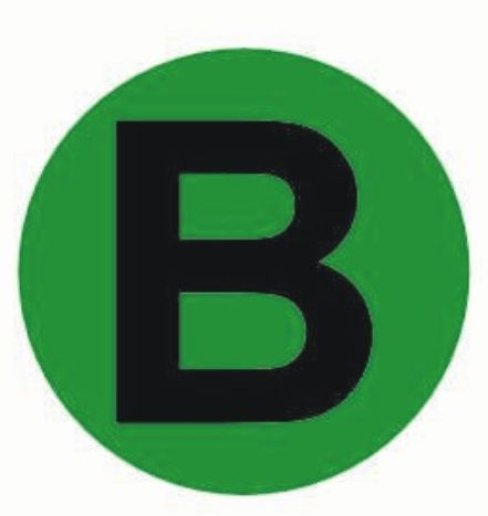 Наклейка "B" d=20 EKF PROxima
