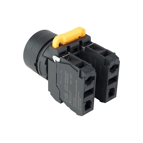 Кнопка SB-31 плоская с фиксацией 1NO+1NС красная IP65 EKF