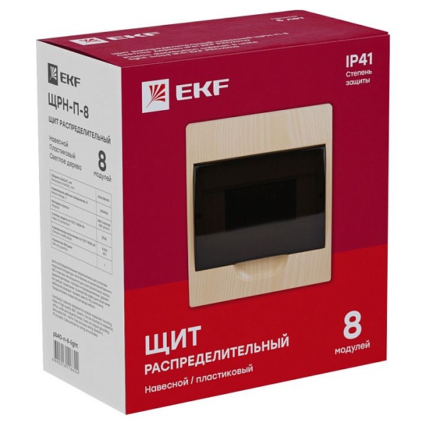ЩРН-П- 8 светлое дерево IP41 PROXIMA EKF