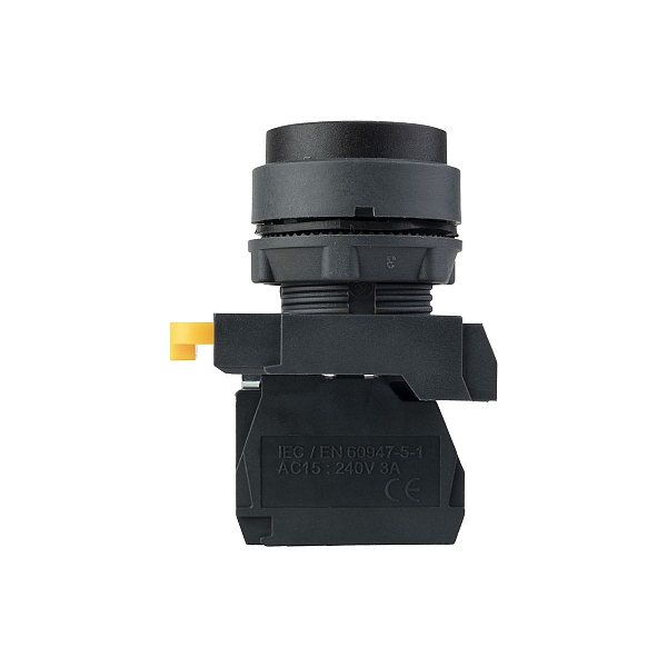 Кнопка выпирающая SB-25 без фиксации 1NO черная IP65 EKF