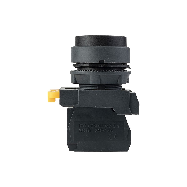 Кнопка выпирающая SB-25 без фиксации 1NС черная IP65 EKF