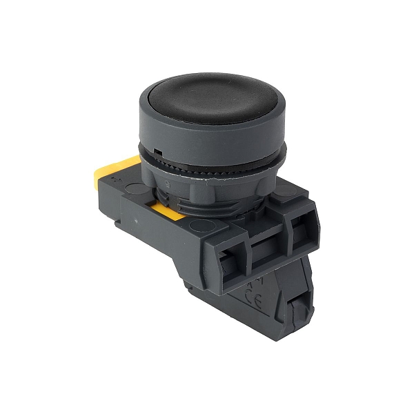 Кнопка SB-21 плоская без фиксации 1NС черная IP65 EKF