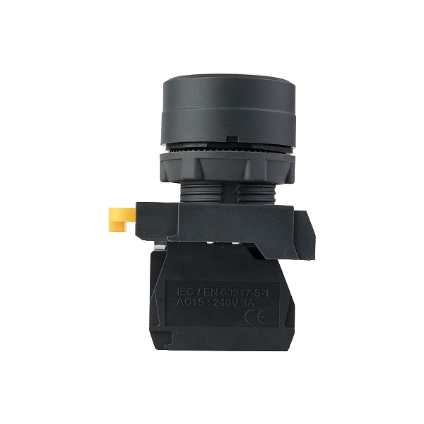 Кнопка SB-31 плоская с фиксацией 1NС белая IP65 EKF