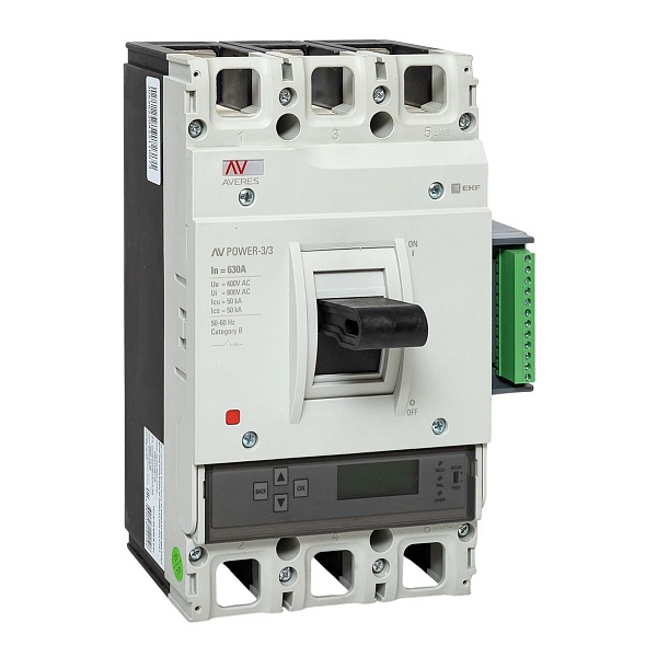 Выключатель автоматический в литом корпусе AV-POWER-3/3 630А 50кА ETU6.2 EKF
