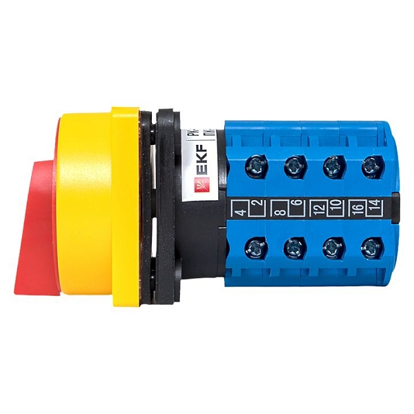 Переключатель кулачковый ПК-1-24 10А 4P "1-0-2" с блокировкой IP65 EKF PROxima