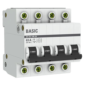 Выключатель нагрузки ВН-29 4P 63А BASIC