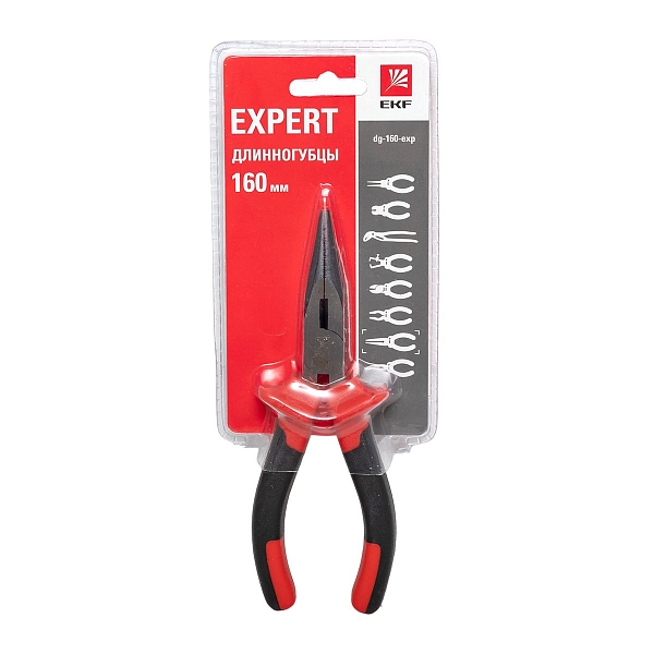 Длинногубцы Expert 160 мм EKF