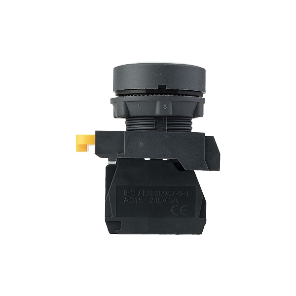 Кнопка SB-21 плоская без фиксации 1NO белая IP65 EKF