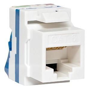 Модуль Keystone TERACOM CS Cat.6 неэкранированный 110 IDC 180 градусов самозажимной (Toolless) синий