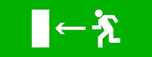 Пиктограмма "Направление налево" 320x120мм (для EXIT, SAFEWAY-40) EKF