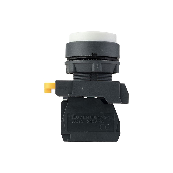 Кнопка выпирающая SB-25 без фиксации 1NO белая IP65 EKF