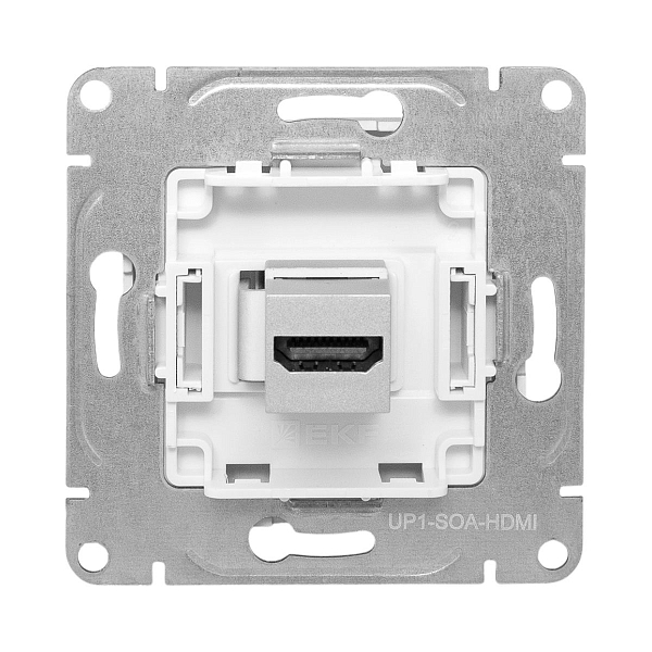 Механизм розетки HDMI, алюминий Эпика EKF