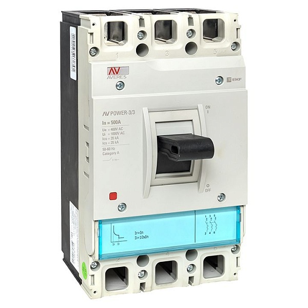 Выключатель автоматический в литом корпусе AV-POWER-3/3 500А 35кА TR EKF
