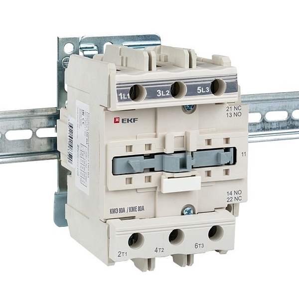 Контактор КМЭ-3 80А 1NO+1NC 36В AC EKF