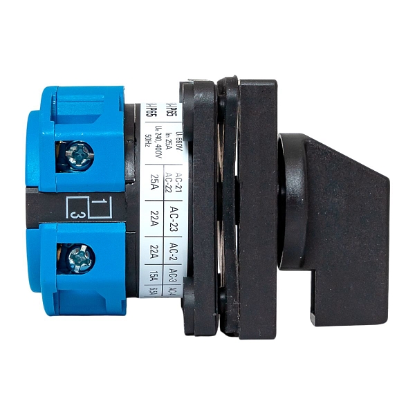 Переключатель кулачковый ПК-1-21 25А 1P «1-0-2» IP65 EKF