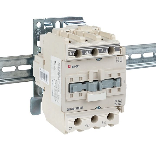 Контактор КМЭ-3 40А 1NO+1NC 36В AC EKF