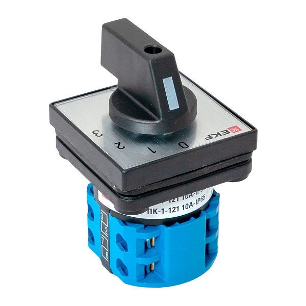 Переключатель кулачковый ПК-1-121 10А 1P «0-1-2-3» IP65 EKF