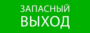 Пиктограмма "Запасный выход" 320x120мм (для EXIT, SAFEWAY-40) EKF