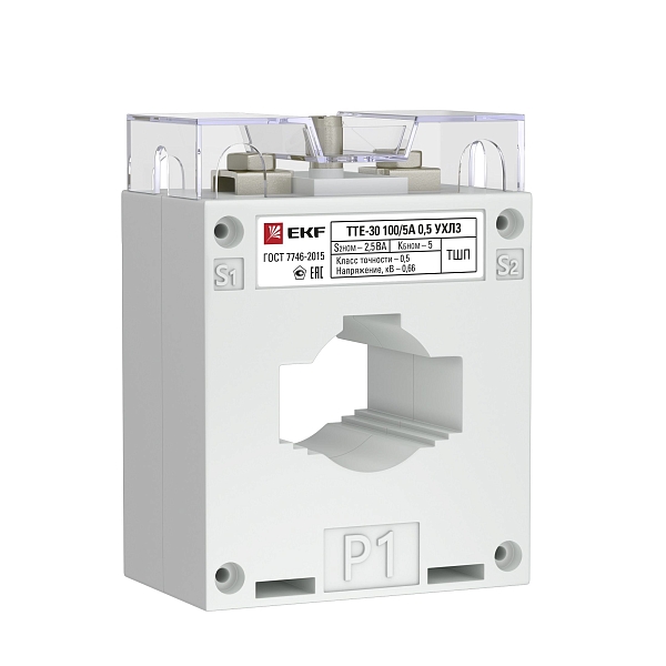 Трансформатор тока ТТЕ-30-400/5А mini класс точности 0,5 EKF PROxima