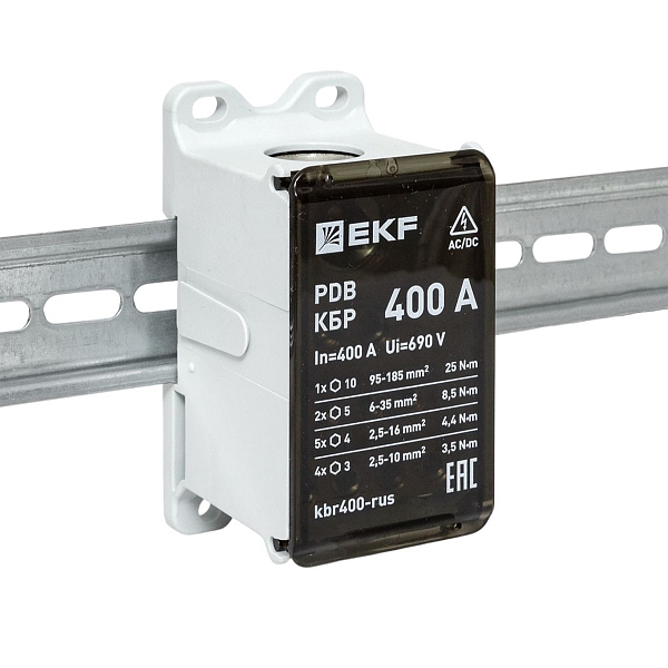 Клеммный блок распределительный КБР 400A EKF