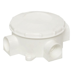 Коробка распределительная КМР-040-040 трехрожковая белая (70x35) EKF PROxima