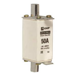 Плавкая вставка ППН-33 100/ 50А габарит 00С EKF 