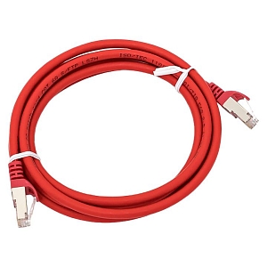 Патч-корд TERACOM CS Cat.6A экранированный S/FTP оболочка LSZH красный (3,0м)