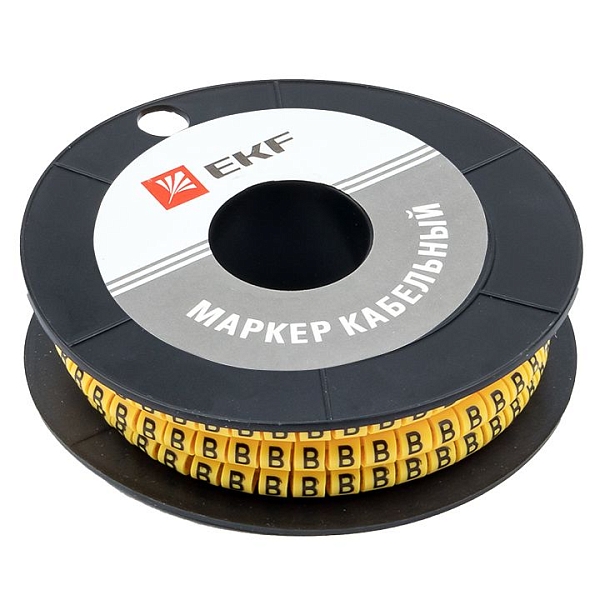 Маркер кабельный 6,0 мм2 "B" (350 шт.) (ЕС-3) EKF PROxima