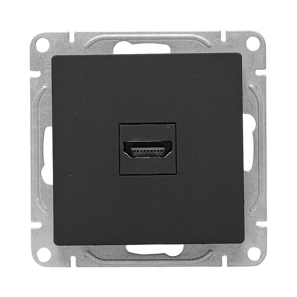 Механизм розетки HDMI, чёрный Эпика EKF
