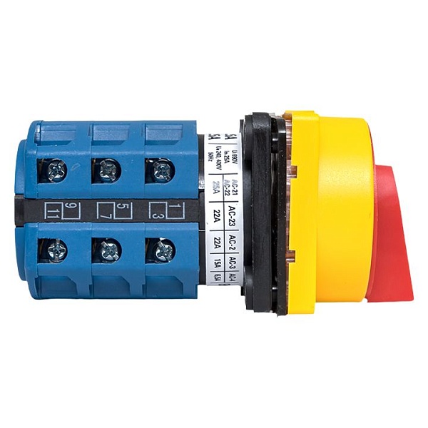 Переключатель кулачковый ПК-1-23 25А 3P "1-0-2" с блокировкой IP65 EKF PROxima