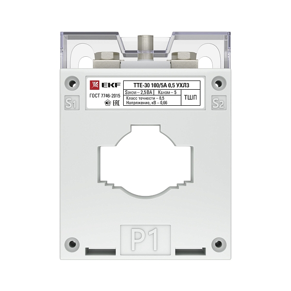 Трансформатор тока ТТЕ-30-400/5А mini класс точности 0,5 EKF PROxima