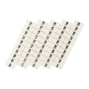 Маркеры для UT/ST/Push-in 4 с нумерацией 100-150 (100 шт.) EKF
