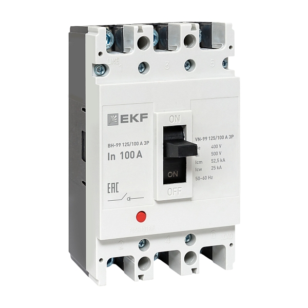 Выключатель нагрузки ВН-99 125/100А 3P EKF PROxima