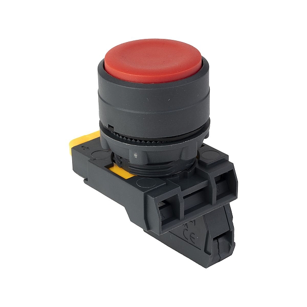 Кнопка выпирающая SB-35 с фиксацией 1NC красная IP65 EKF