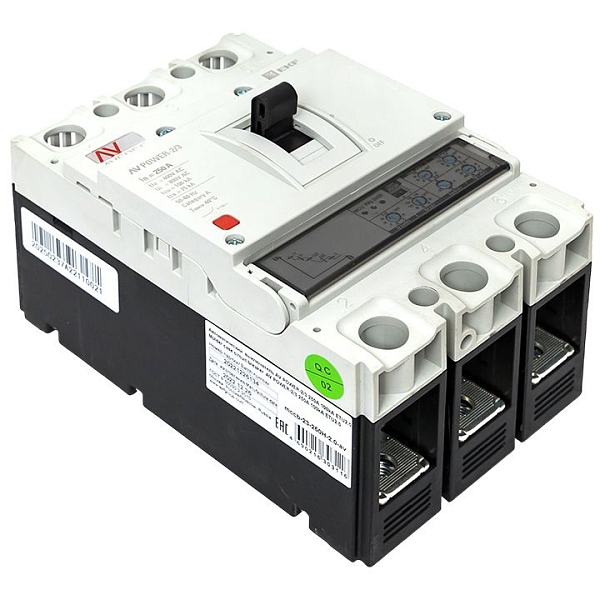 Выключатель автоматический в литом корпусе AV-POWER-2/3 250А 100кА ETU2.0 EKF