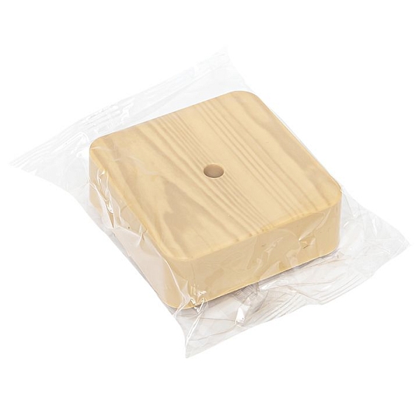 Коробка разветвительная KMP-030-030 (75x75x26) светлое дерево EKF PROxima