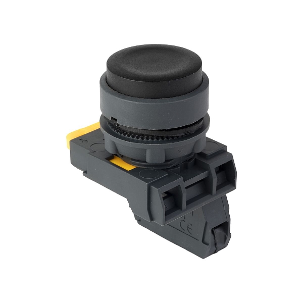 Кнопка выпирающая SB-25 без фиксации 1NС черная IP65 EKF