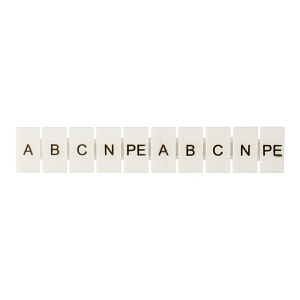 Маркеры для UT/ST/Push-in 2,5 с символами "A, B, C, N, PE" (100 шт.) EKF