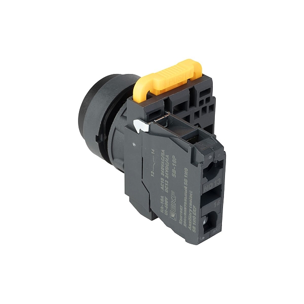 Кнопка выпирающая SB-25 без фиксации 1NO черная IP65 EKF