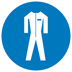 Знак пластик M07 "Работать в защитной одежде" (200x200) ГОСТ 12.4.026-2015 EKF PROxima