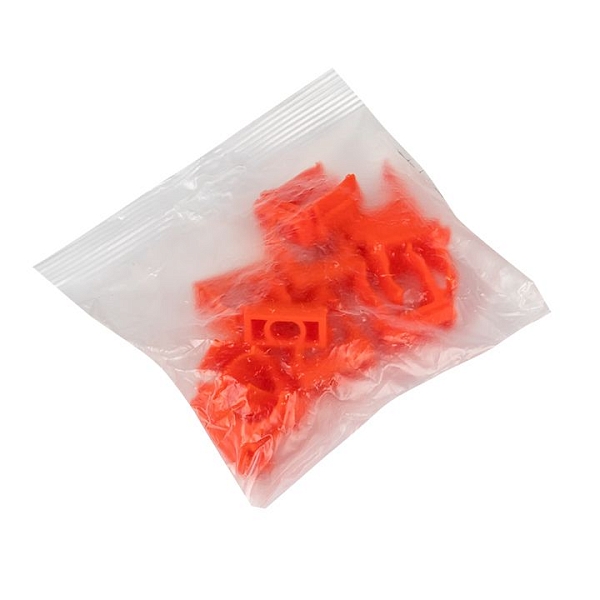 Крепеж-клипса d20 мм (10 шт) оранжевая EKF-Plast
