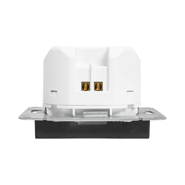 Механизм розетки USB-A+С, чёрный Эпика EKF