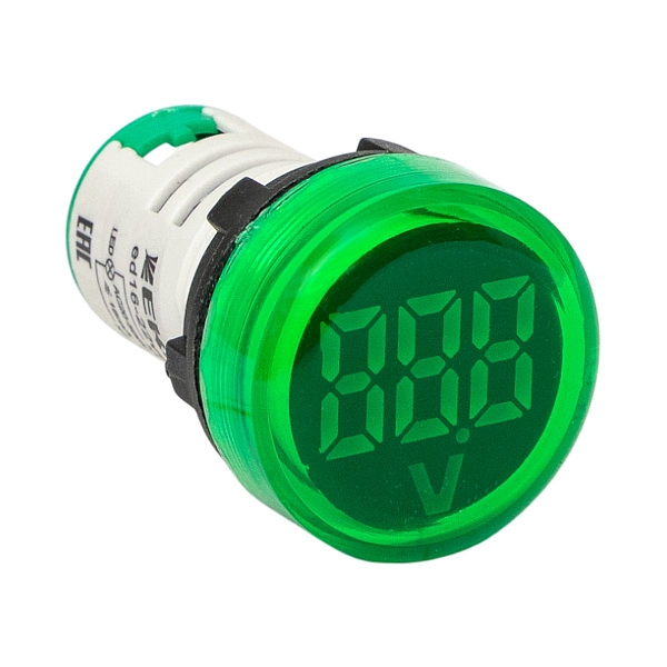 Индикатор значения напряжения зеленый ED16-22VD EKF PROxima