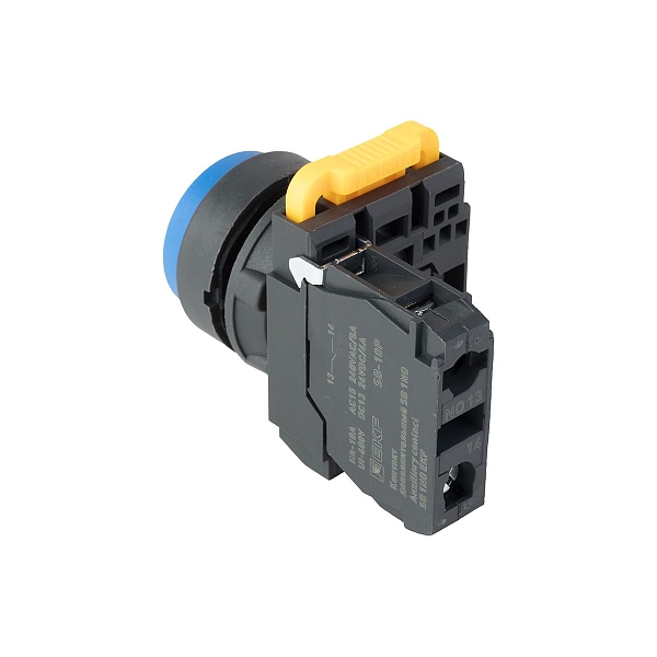 Кнопка выпирающая SB-25 без фиксации 1NO синяя IP65 EKF