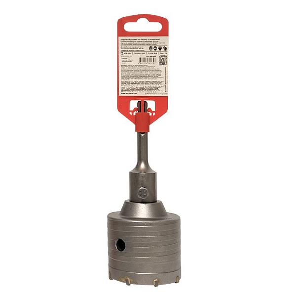 Коронка твердосплавная с оснасткой TCT-68 М22 SDS-plus EKF Master