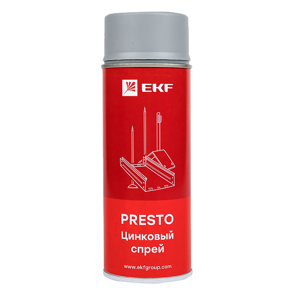 Цинковый спрей "Presto" 400мл EKF