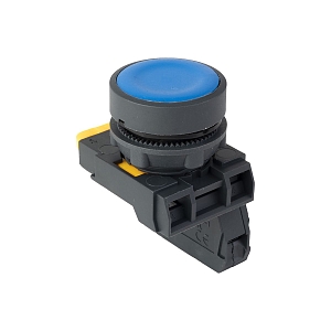 Кнопка SB-21 плоская без фиксации 1NO синяя IP65 EKF