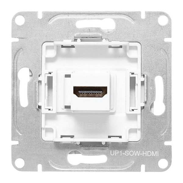 Механизм розетки HDMI, белый Эпика EKF