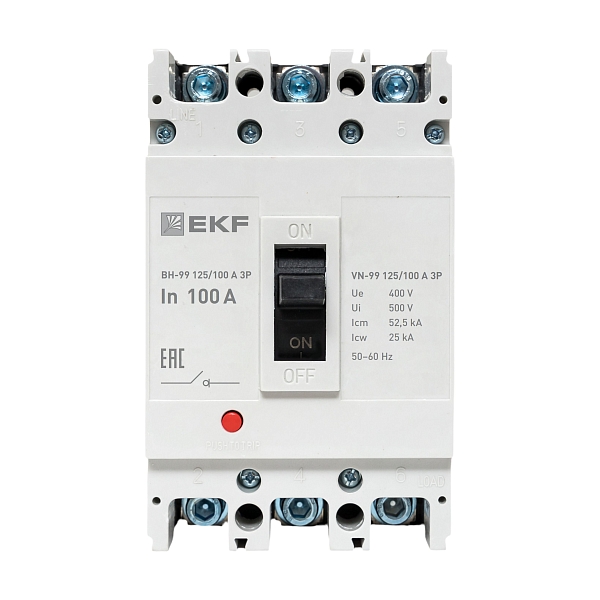 Выключатель нагрузки ВН-99 125/100А 3P EKF PROxima