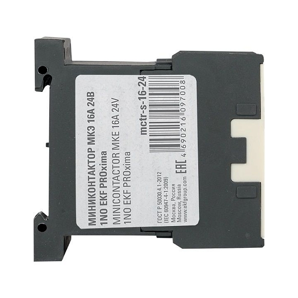Контактор МКЭ-1 16А 1NO 24В AC EKF